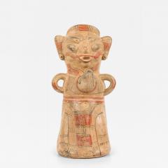 Ancient Costa Rican Guanacaste Nicoya Style Polychromed Terracotta Figural Scu - 4695102