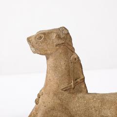 Ancient Egyptian Ceramic Sculpture of a Boetian Horse on Wood Plinth Base - 3752319
