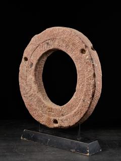 Ancient Red Stone Village Millstone probably from Ghana - 1998711