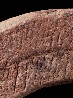 Ancient Red Stone Village Millstone probably from Ghana - 1998717