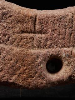 Ancient Red Stone Village Millstone probably from Ghana - 1998718
