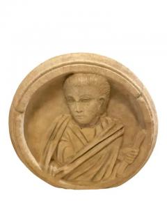 Ancient Roman Carved Marble Roundel - 4130097