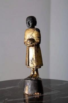 Ancient and rare Burmese water bearing Buddha 19th century - 3690750
