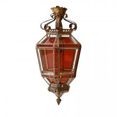 Andalusian Amber Glass Lantern - 1406192