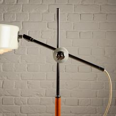 Anders Pehrson Leather and Chrome Simris Floor Lamp Atelj Lyktan Sweden 1970s - 4158905