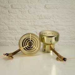 Anders Pehrson Pair of Brass Bumling Wall Lights Anders Pehrson Sweden 1970s - 2988236