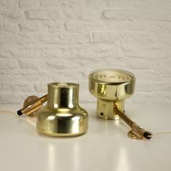 Anders Pehrson Pair of Brass Bumling Wall Lights Anders Pehrson Sweden 1970s - 2988237