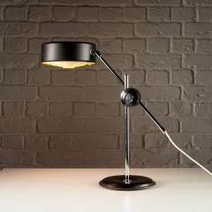 Anders Pehrson Simris Desk Lamp in Black Leather and Chrome Anders Pehrson Sweden 1970s - 4013103