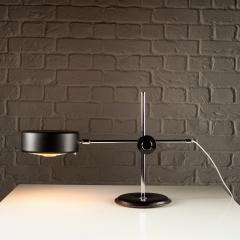 Anders Pehrson Simris Desk Lamp in Black Leather and Chrome Anders Pehrson Sweden 1970s - 4013104