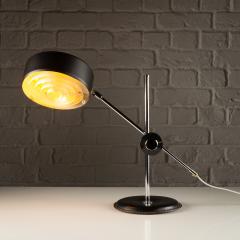 Anders Pehrson Simris Desk Lamp in Black Leather and Chrome Anders Pehrson Sweden 1970s - 4013105