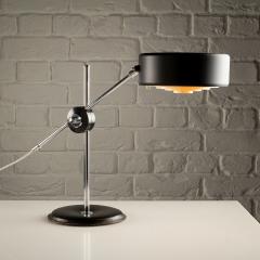 Anders Pehrson Simris Desk Lamp in Black Leather and Chrome Anders Pehrson Sweden 1970s - 4013108