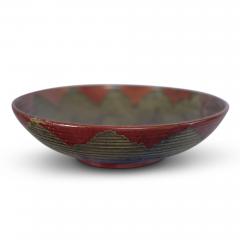 Andersson Johansson H gan s Bowl Evoking a Coil Basket in Luster Glazes by Hoganas - 2527706