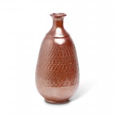 Andersson Johansson H gan s Duo of Textured Vases in Copper Luster by Sven Bohlin - 3055336