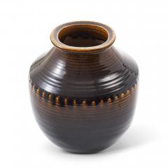 Andersson Johansson H gan s Large Vase in Flowing Brown Glaze by John Andersson for H gan s - 3560669
