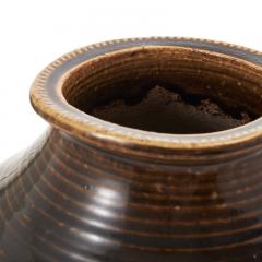Andersson Johansson H gan s Large Vase in Flowing Brown Glaze by John Andersson for H gan s - 3560672