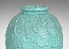 Andersson Johansson H gan s Monumental Textured Vase in Celadon Glaze by Ekeby - 3704974