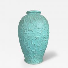 Andersson Johansson H gan s Monumental Textured Vase in Celadon Glaze by Ekeby - 3706353