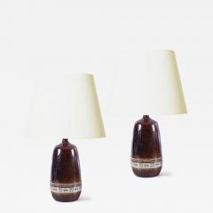 Andersson Johansson H gan s Pair of Table Lamps by Yngve Blixt for H gan s Keramik - 3060289