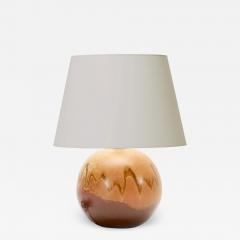 Andersson Johansson H gan s Table Lamp with Amboyna Like Glaze by Hoganas - 2729784