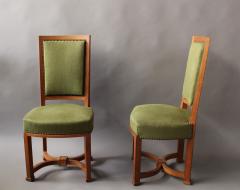 Andr Arbus 11 Fine French Art Deco Oak Side Chairs by Arbus 1 Armchair Available  - 621358