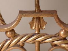 Andr Arbus 1940s Andre Arbus Style Gilt Forged Iron Coffee Table with Original Marble Top - 1578386