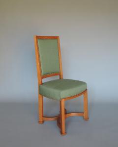 Andr Arbus 2 Fine French 1950s Solid Oak Chairs by Arbus - 3945166