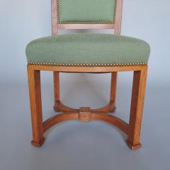 Andr Arbus 2 Fine French 1950s Solid Oak Chairs by Arbus - 3945169