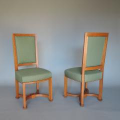 Andr Arbus 2 Fine French 1950s Solid Oak Chairs by Arbus - 3945173