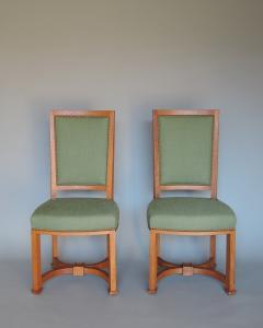 Andr Arbus 2 Fine French 1950s Solid Oak Chairs by Arbus - 3945174