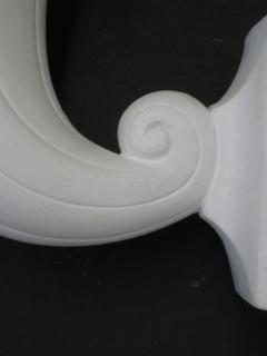 Andr Arbus 2 Pairs French Art Deco Modern Neoclassical Plaster Horn Sconces Andr Arbus - 1568503