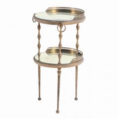 Andr Arbus A French bronze glass petite drinks table in manner of Andre Arbus C 1950  - 4137461