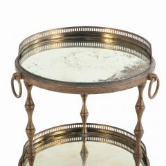 Andr Arbus A French bronze glass petite drinks table in manner of Andre Arbus C 1950  - 4137464