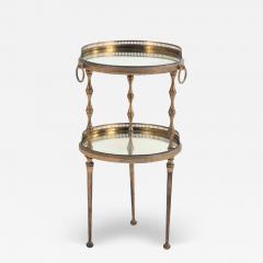 Andr Arbus A French bronze glass petite drinks table in manner of Andre Arbus C 1950  - 4137522