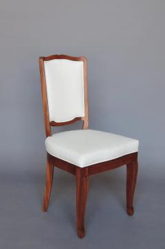 Andr Arbus A Set of 12 Fine French Art Deco Mahogany Dining Chairs in the Manner of Arbus - 3494765