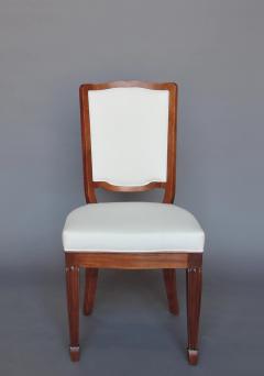 Andr Arbus A Set of 12 Fine French Art Deco Mahogany Dining Chairs in the Manner of Arbus - 3494769