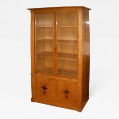 Andr Arbus Andr Arbus Sycamore Neoclassic Vitrine with Glass Door and Bronze Incrustation - 637241