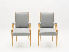 Andr Arbus Andr Arbus pair of ash wood neoclassical armchairs 1940s - 2677637