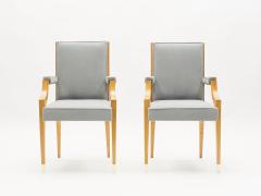 Andr Arbus Andr Arbus pair of ash wood neoclassical armchairs 1940s - 2677638