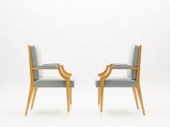 Andr Arbus Andr Arbus pair of ash wood neoclassical armchairs 1940s - 2677640