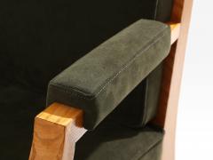Andr Arbus Andr Arbus set of four ash wood neoclassical armchairs 1940s - 4585743