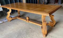 Andr Arbus Andre Arbus Neo classical longest refined oak carved dinning table - 1928528