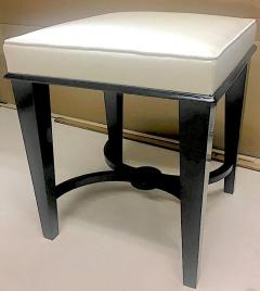 Andr Arbus Andre Arbus Superb Pair of Neoclassic Stool Newly Covered in Silk S - 3364813