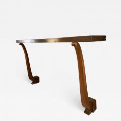 Andr Arbus Andre Arbus attributed long wood console - 1839505