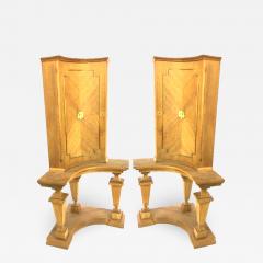 Andr Arbus Andre Arbus attributed pair of Neo classic corner classy cabinet - 1689003