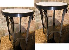 Andr Arbus Andre Arbus chicest pair of blackened solid bronze coffee table - 2579199