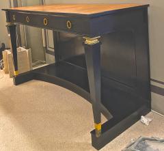 Andr Arbus Andre Arbus exceptional long blackened wood and gold bronze accent console - 1867748