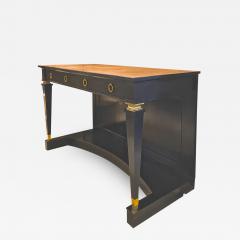 Andr Arbus Andre Arbus exceptional long blackened wood and gold bronze accent console - 1873459