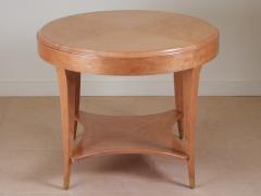 Andr Arbus Andre Arbus table in burled maple w bronze - 3046495