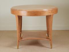 Andr Arbus Andre Arbus table in burled maple w bronze - 3046498