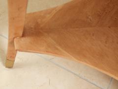 Andr Arbus Andre Arbus table in burled maple w bronze - 3046524